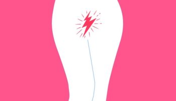 cartoon of vulvar pain